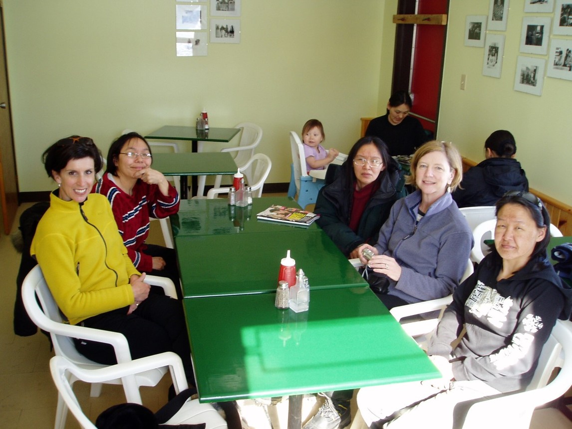 Lunch at the Diner with Nancy Campbell, Siassie Keneally, Shuvinai Ashoona, Patricia Feheley, and Annie Pootoogook, c.2005
