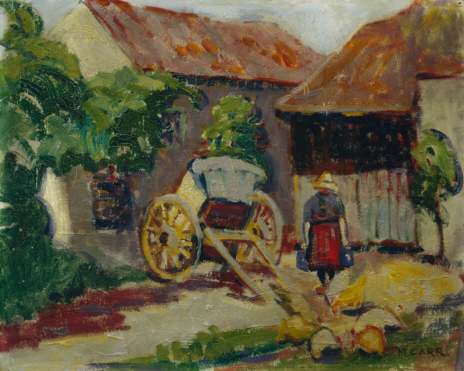 Art Canada Institute, Emily Carr, Breton Farm Yard, c. 1911
