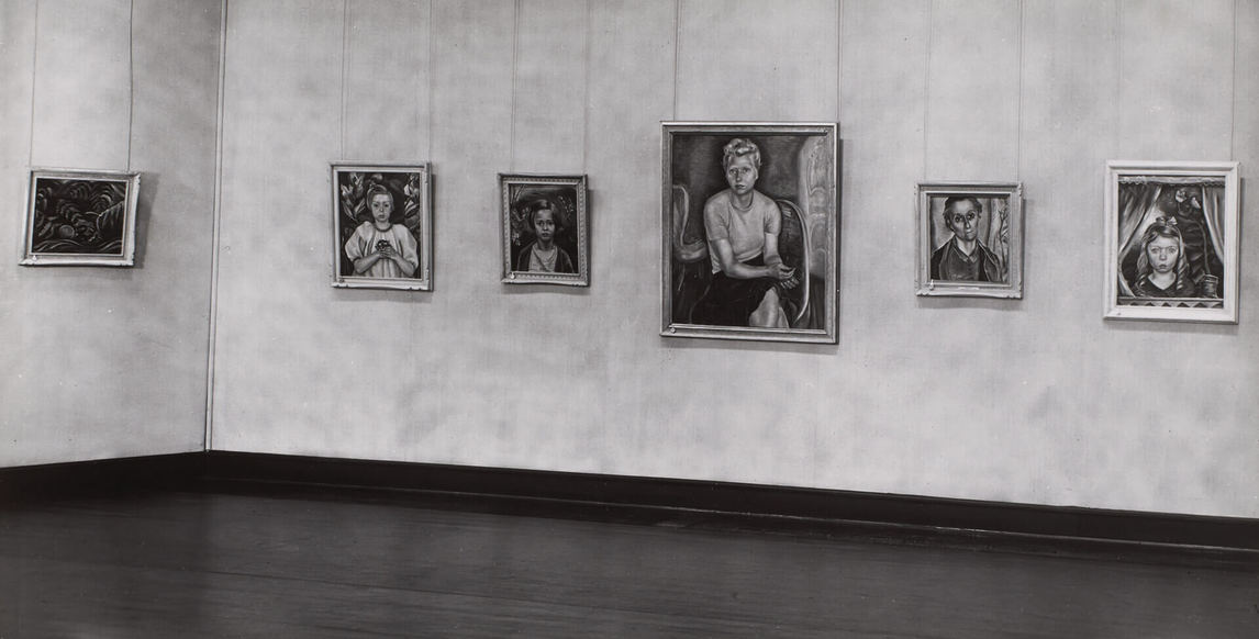 Art Canada Institute, Installation view of the memorial exhibition of Heward’s paintings organized by the National Gallery in 1948