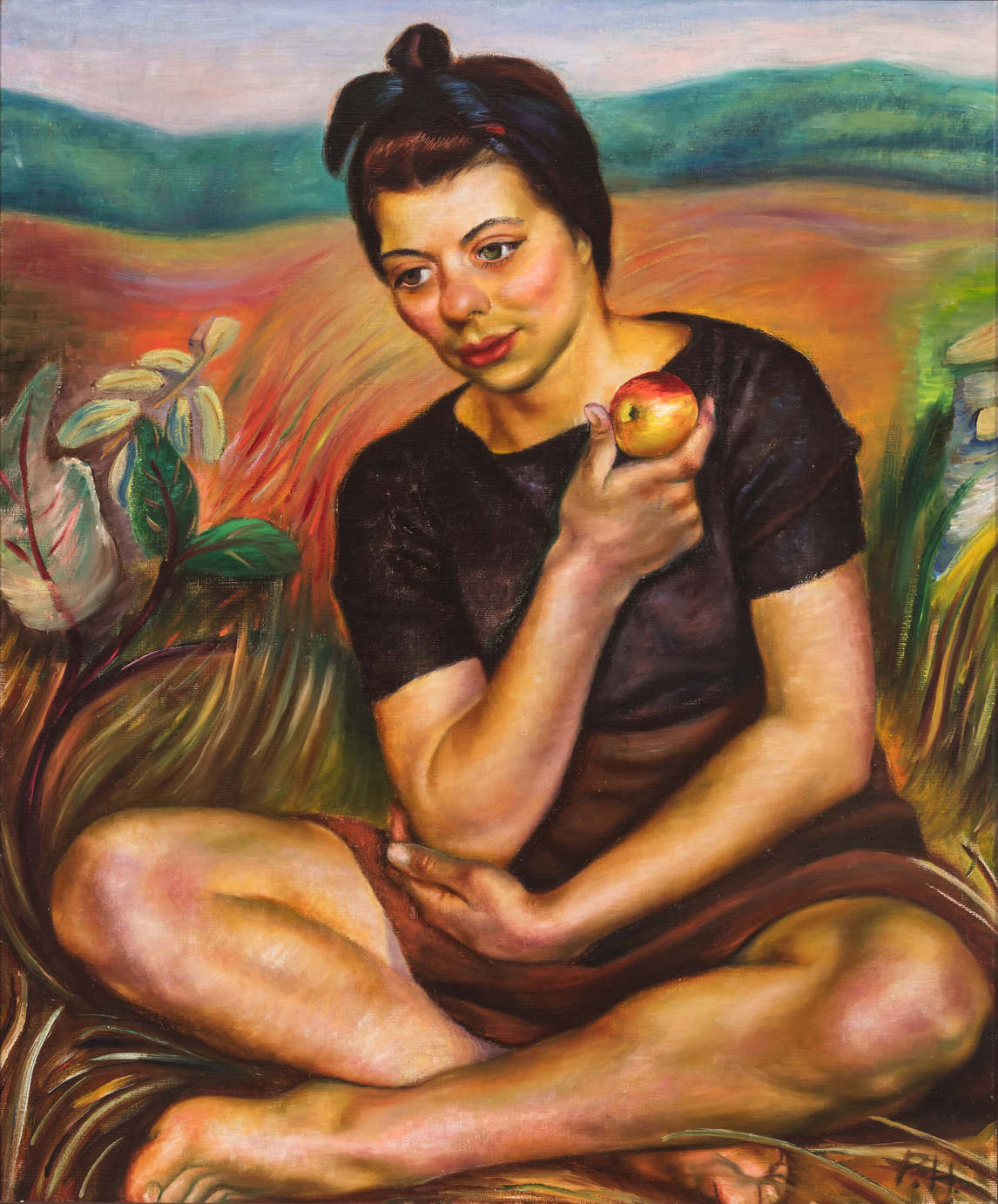 Art Canada Institute, Prudence Heward, Autumn (Girl with an Apple), 1942