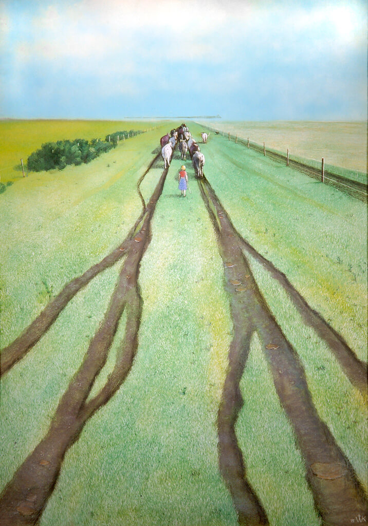 Art Canada Institute, William Kurelek, No Grass Grows on the Beaten Path, 1975