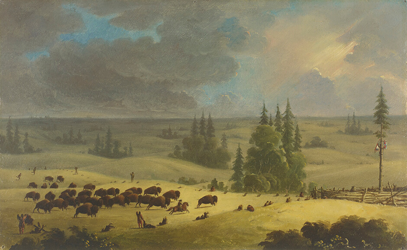 Paul Kane, L’enclos à bisons, v.1846-1849