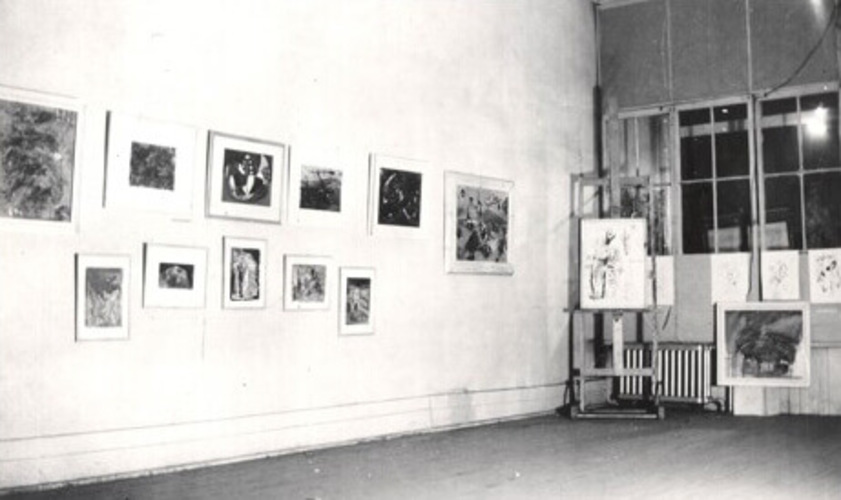 Institut de l'art canadien, La première exposition automatiste, dans une « galerie » improvisée au 1257, rue Amherst, à Montréal, du 20 au 29 avril 1946