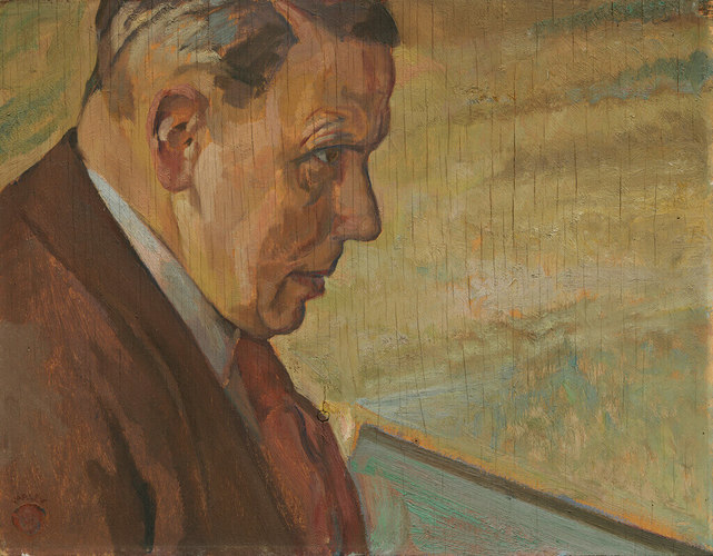 F. H. Varley, Portrait de John Vanderpant, v.1930