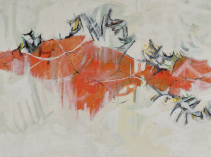 Takao Tanabe, Disposition intérieure aux collines rouges, 1957